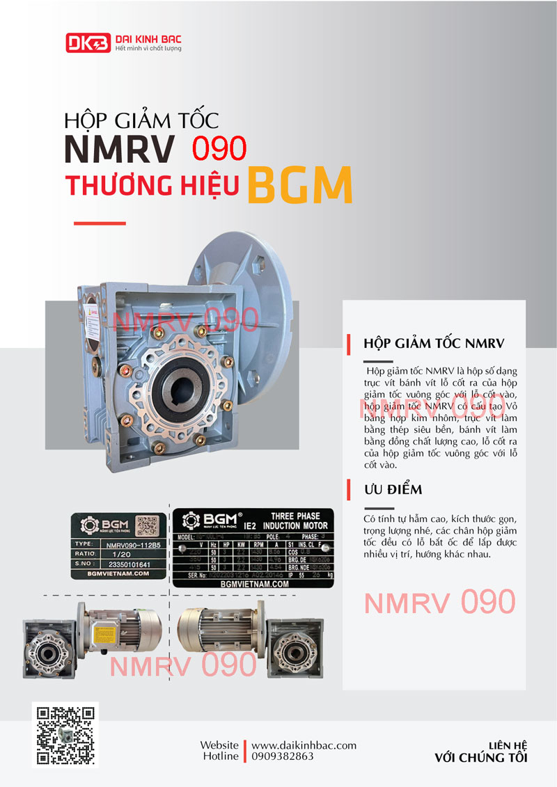 Hộp số cao câp NMRV 090 BGM 