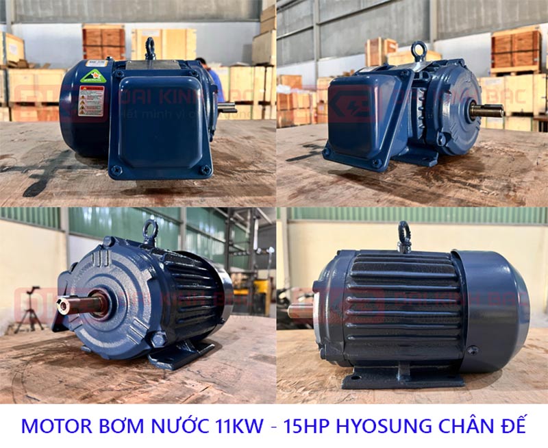 motor bom nuoc hyosung 11kw chan de