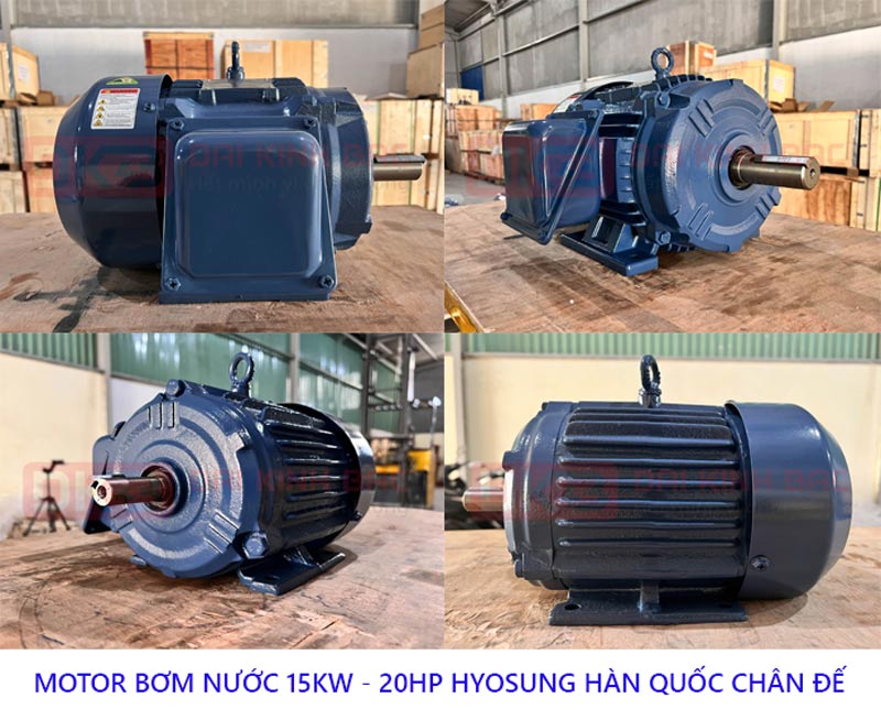 motor bom nuoc hyosung 15kw chan de