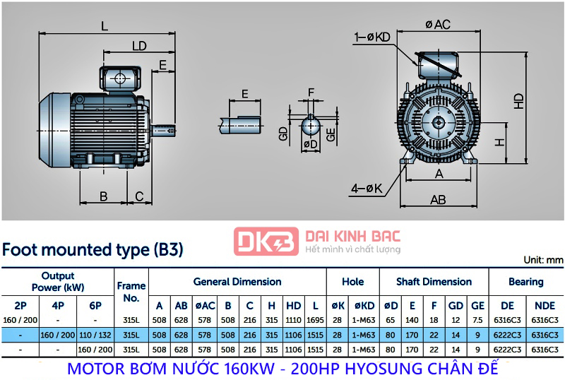 ban ve motor bom nuoc hyosung 160kw chan de