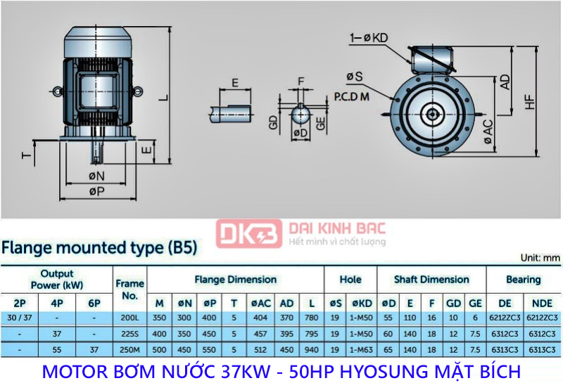 ban ve motor bom nuoc hyosung 45kw mat bich