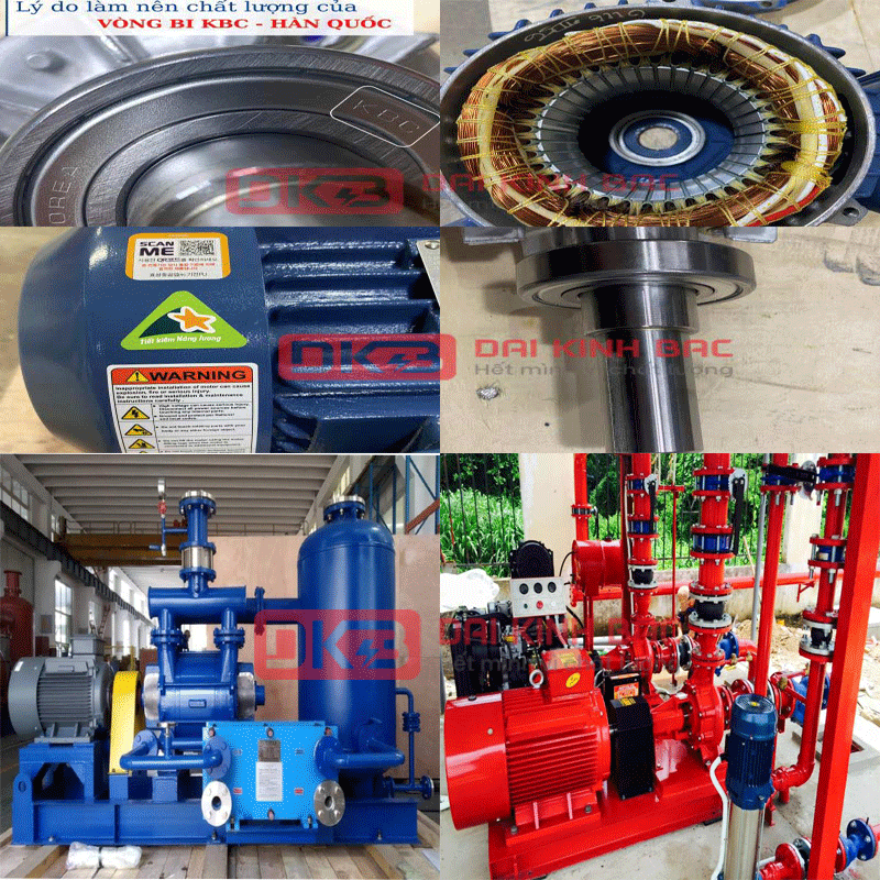 ứng dụng motor điện 4Kw 5.5hp hyosung hàn quốc