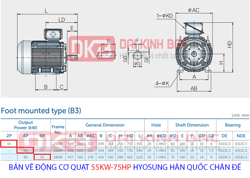 bản vẽ chi tiết động cơ hyosung hàn quốc