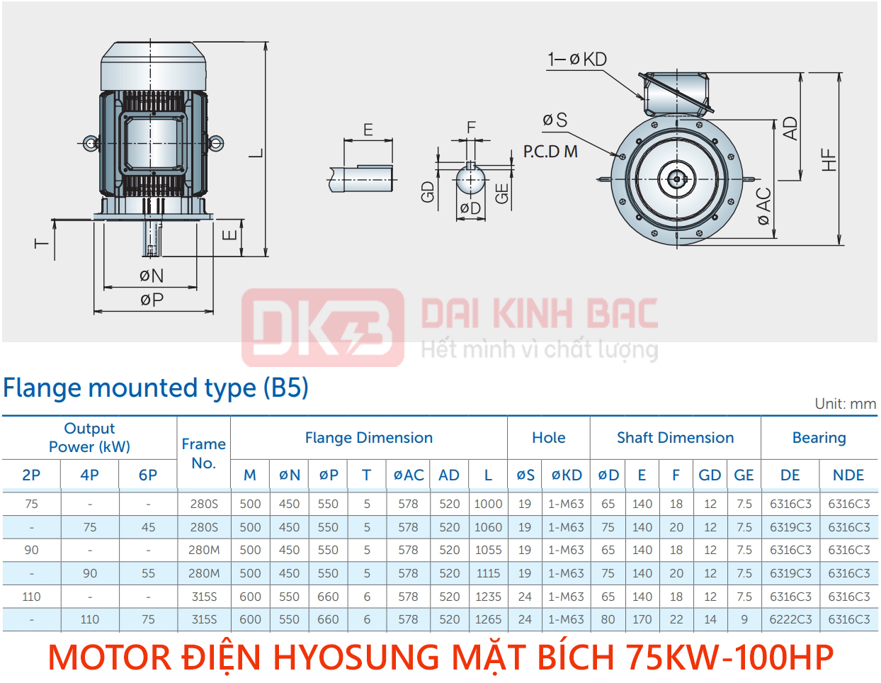 catalog motor dien hyosung mat bich 75kw