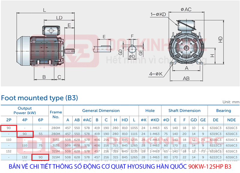 bản vẽ chi tiết động cơ hyosung han quốc