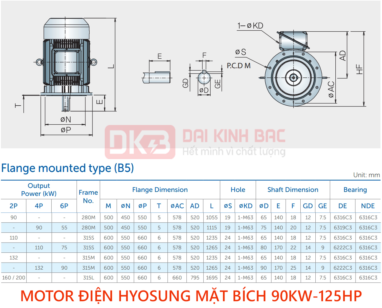 catalog motor dien hyosung mat bich 90kw-125hp