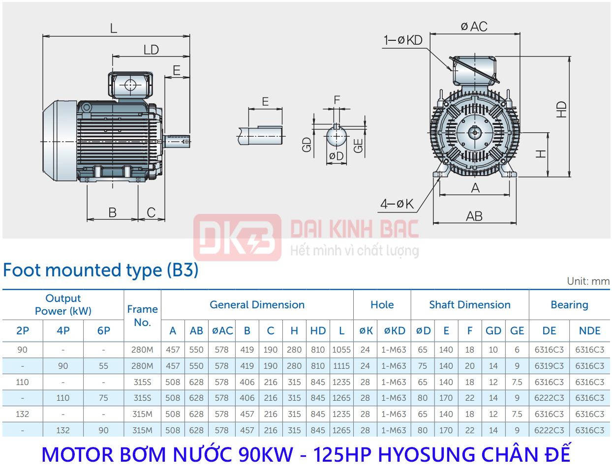 ban ve motor bom nuoc hyosung 90kw chan de