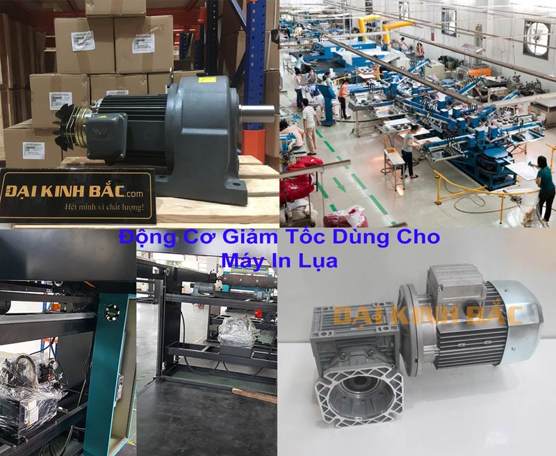 Động Cơ Giảm Tóc Cho Máy In Lụa