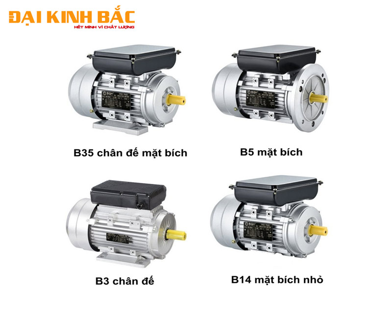 Các kiểu lắp mô tơ điện 1 pha 1.5kw