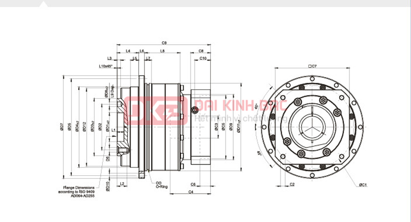 Hộp giảm tốc servo AD - APEX