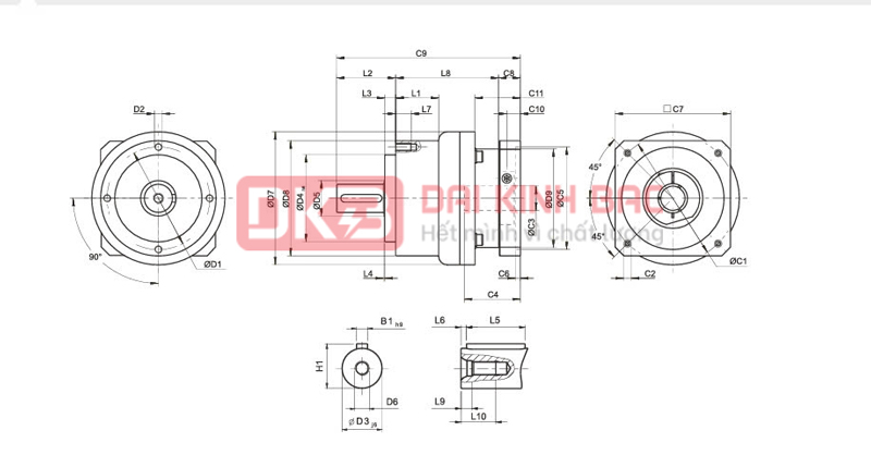 Hộp giảm tốc servo AE - APEX