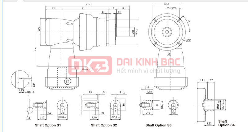 Hộp giảm tốc servo AFHK - APEX