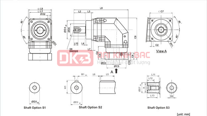 Hộp giảm tốc servo AFR - APEX