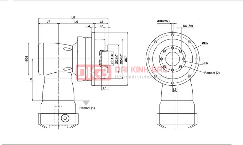 Hộp giảm tốc servo AHK - APEX