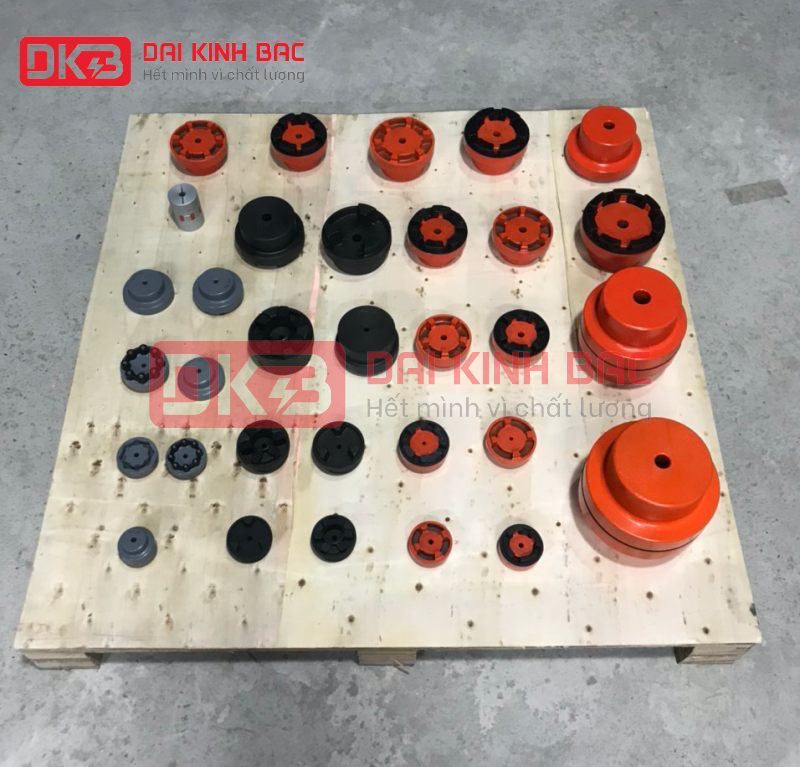 ảnh thực tế tại kho hàng khớp nối gang trục đệm cao su HRC