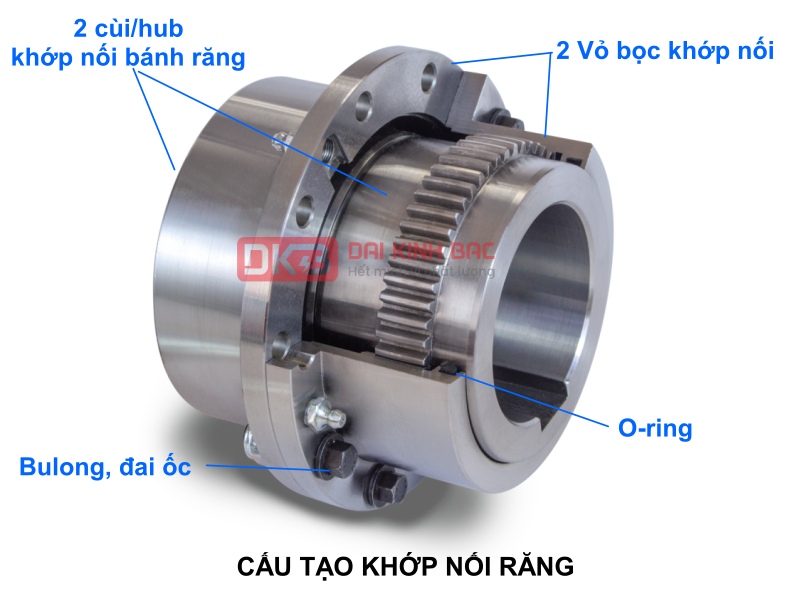  Cấu tạo chi tiết khớp nối răng 