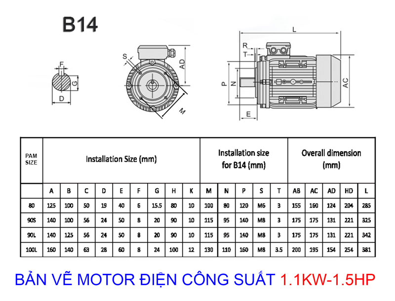 ban ve b14 motor dien 1.1kw