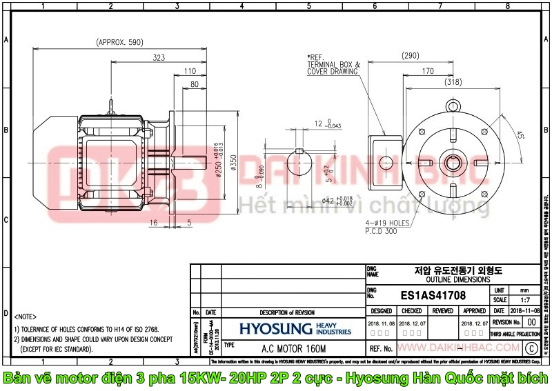 ban-ve-motor-dien-3-pha-15KW- 20HP-2p-2-cuc-hyosung-han-quoc-mat-bich