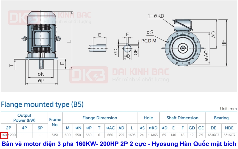 ban-ve-motor-dien-3-pha-160KW- 200HP-2p-2-cuc-hyosung-han-quoc-mat-bich