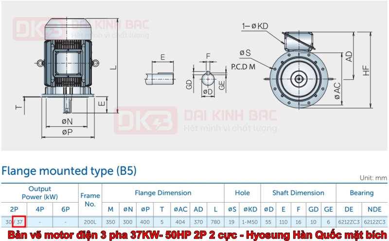 ban-ve-motor-dien-3-pha-37KW- 50HP-2p-2-cuc-hyosung-han-quoc-măt-bich