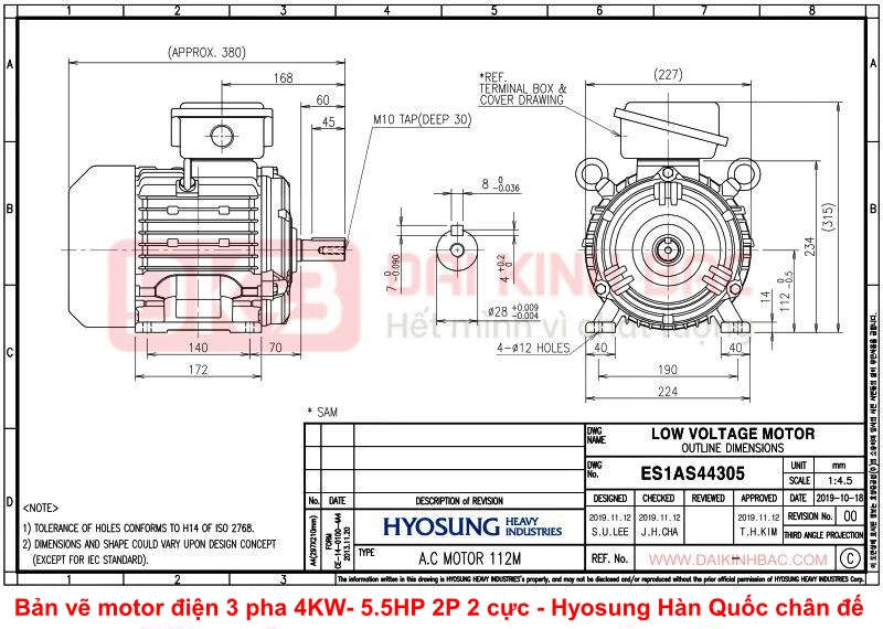 ban-ve-motor-dien-3-pha-4KW- 5.5HP-2p-2-cuc-hyosung-han-quoc-chan-de