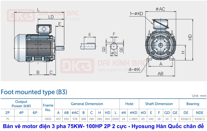ban-ve-motor-dien-3-pha-75KW- 100HP-2p-2-cuc-hyosung-han-quoc-chan-de