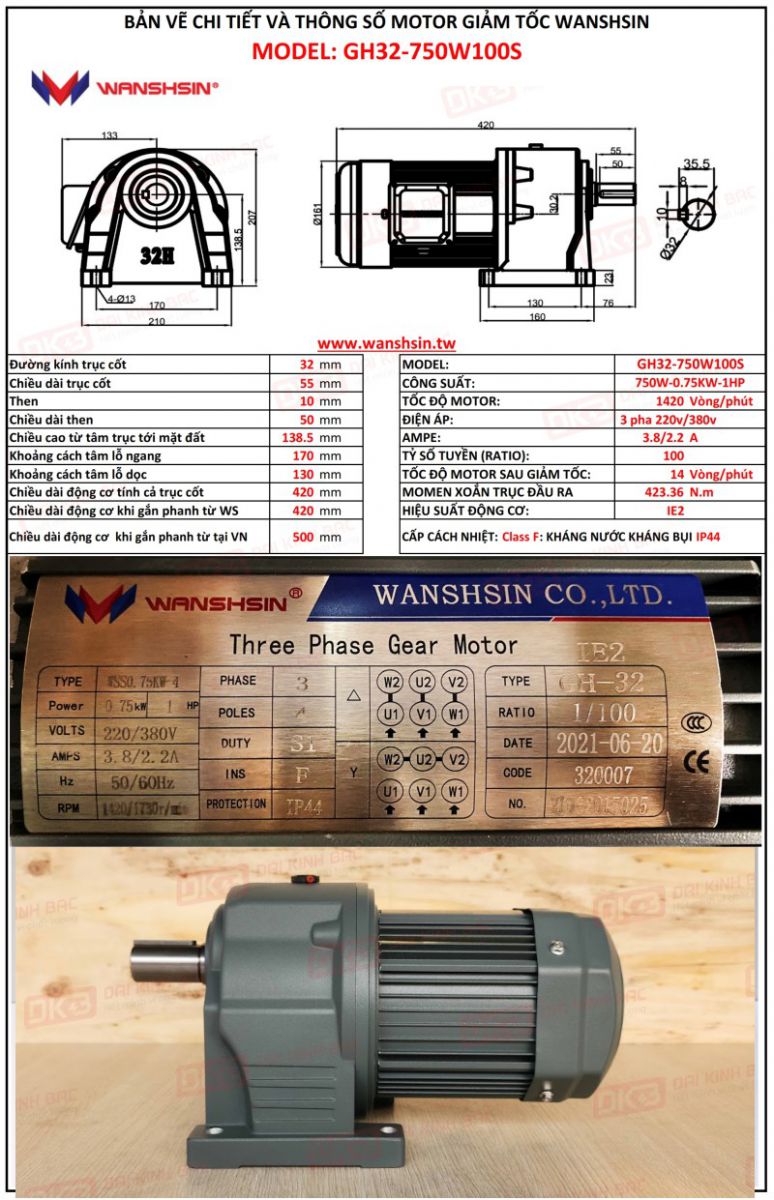 ban-ve-motor-giam-toc-chan-de-Wanshsin-GH32-750W-100S