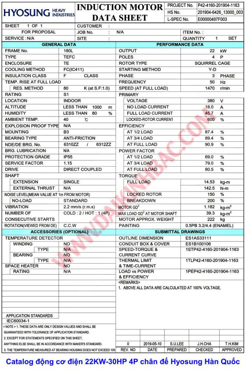 catalog-dong-co-dien-22KW-30HP-hyosung-han-quoc-chan-de-4p