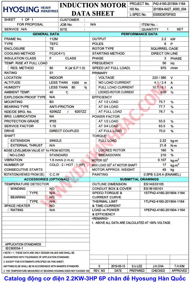 catalog-dong-co-dien-2.2kw-3hp-hyosung-han-quoc-chan-de-6p