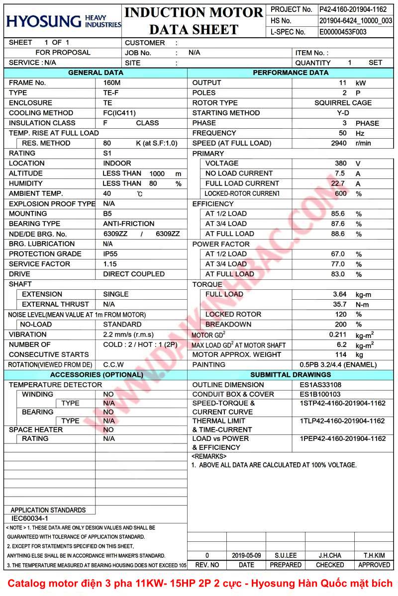 catalog-motor-dien-3-pha-11KW- 15HP-2p-2-cuc-hyosung-han-quoc-mat-bich