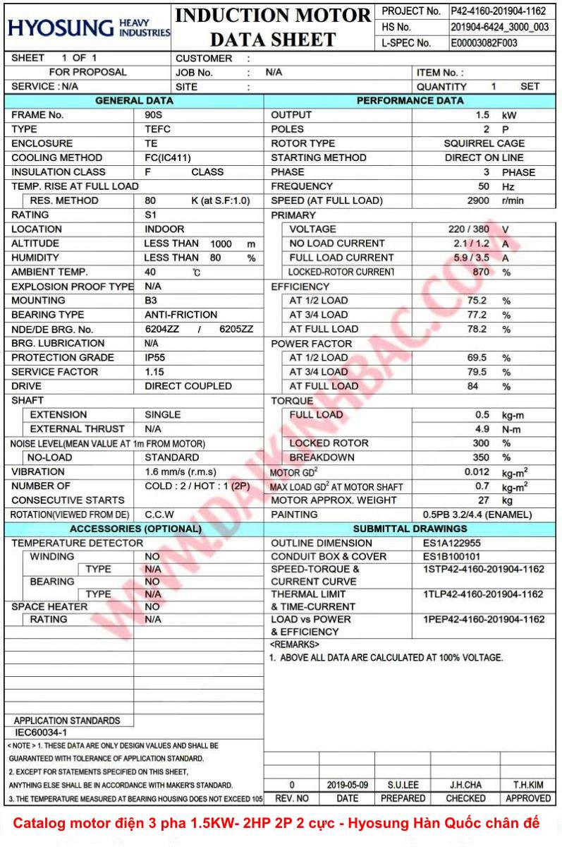 catalog-motor-dien-3-pha-1.5KW- 2HP-2p-2-cuc-hyosung-han-quoc-chan-de