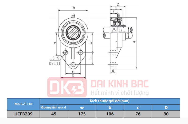 catalog goi do vo nhua vong bi inox sucfb 209 pl