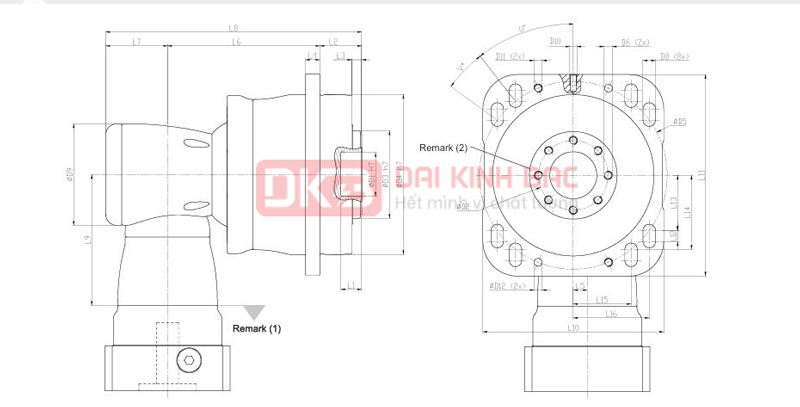 Hộp giảm tốc servo MGH - APEX