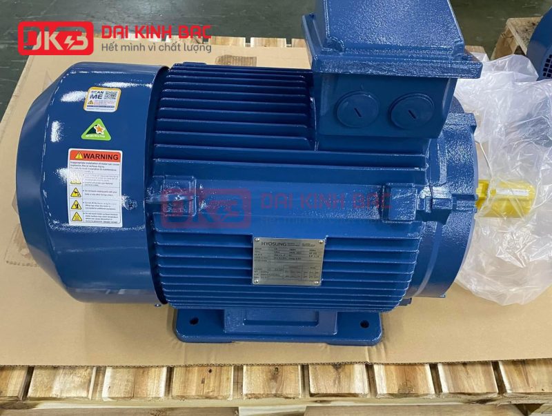 motor-dien-3-pha-22KW- 30HP-2p-2-cuc-hyosung-han-quoc-chan-de