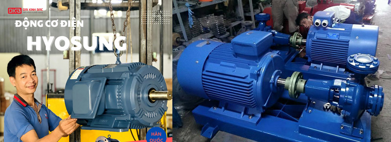 Motor Điện 3 Pha 55KW- 75HP 6P 6 Cực - Hyosung Hàn Quốc