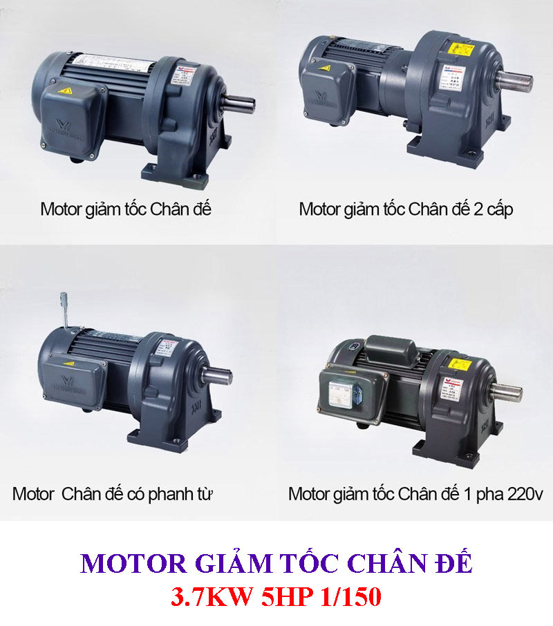 Motor giảm tốc chân đế 3.7Kw 5Hp 1/150