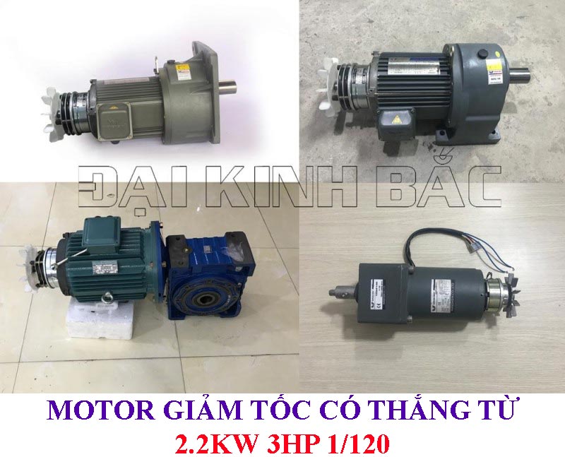 Motor giảm tốc có thắng từ 2.2Kw 3Hp 1/120