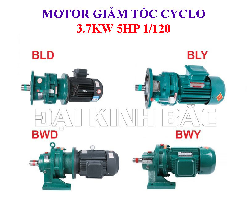 Motor giảm tốc Cyclo 3.7kw 5hp 1/120