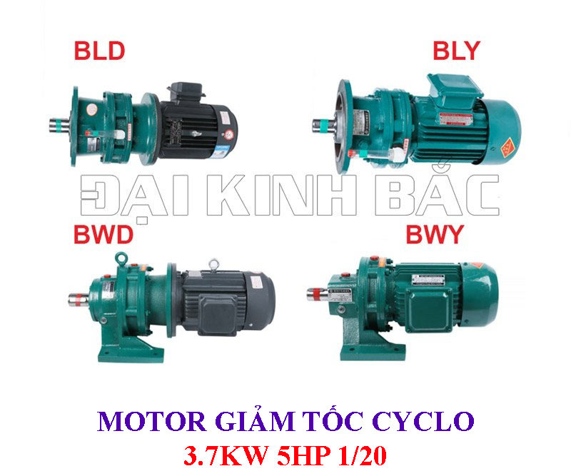 Motor giảm tốc Cyclo 3.7KW 5Hp 1/20