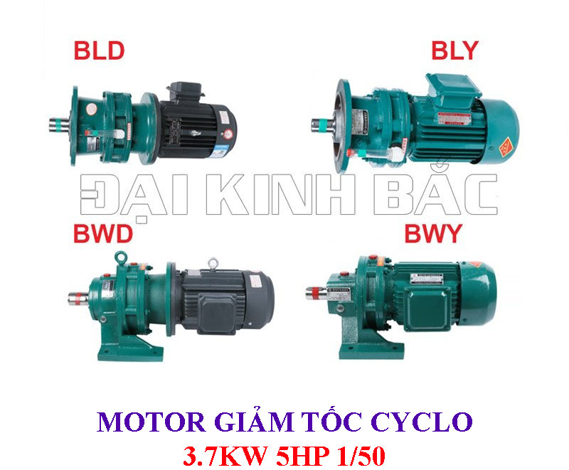 Motor giảm tốc Cyclo 3.7Kw 5Hp 1/50