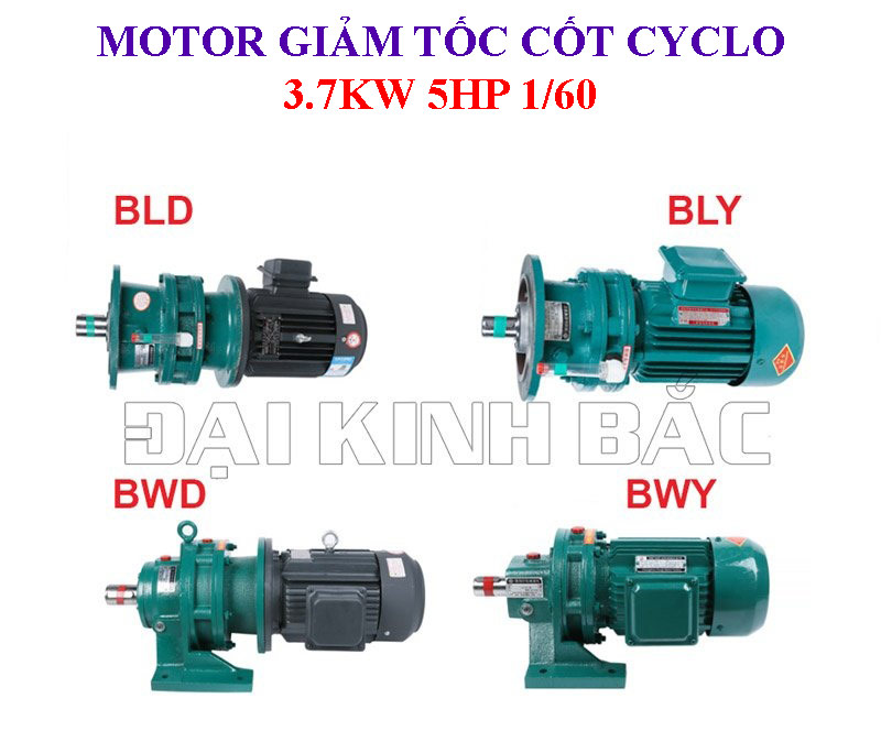 Motor giảm tốc Cyclo 3.7Kw 5Hp 1/60