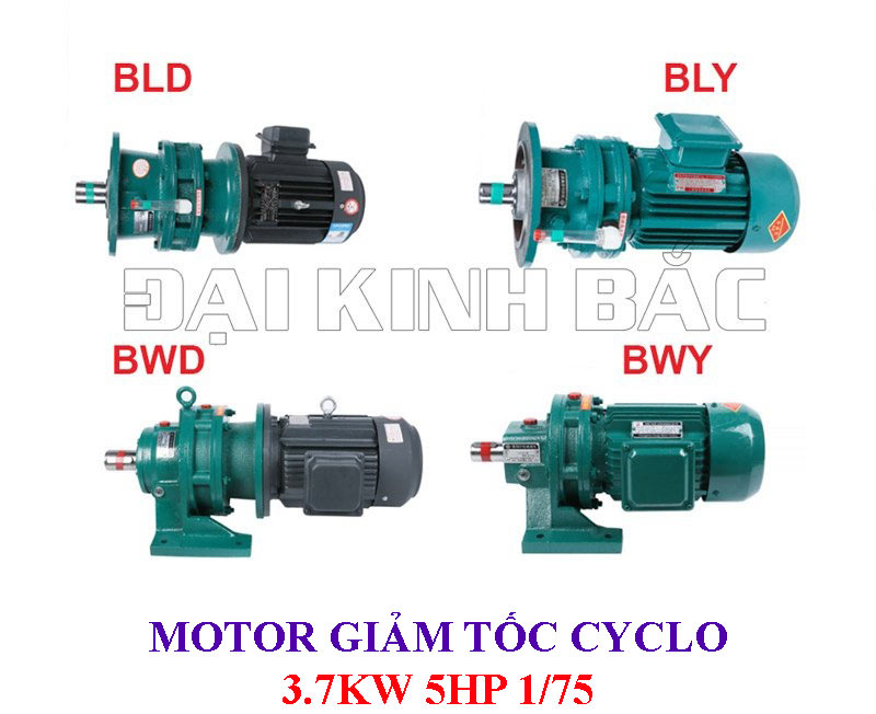 Motor giảm tốc Cyclo 3.7Kw 5Hp 1/75