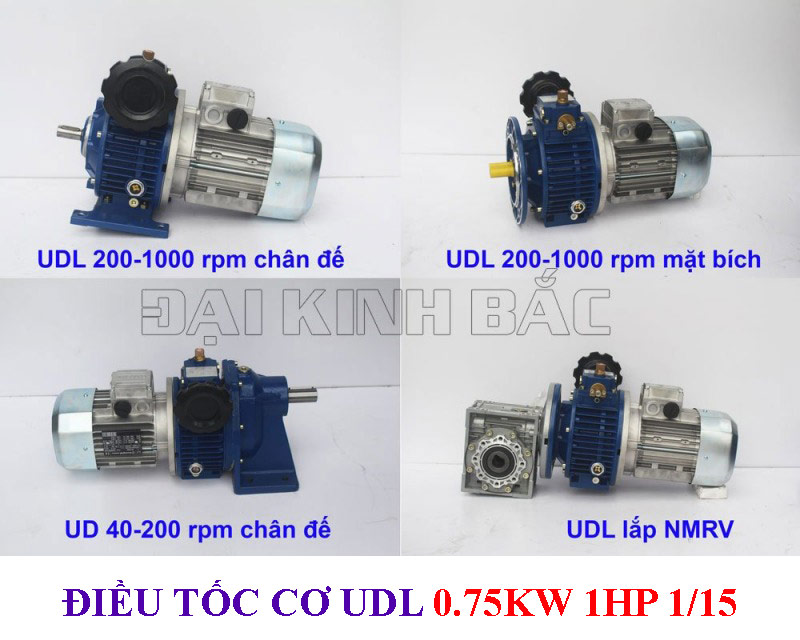 Điều tốc cơ UDL 0.75KW 1HP 1/15