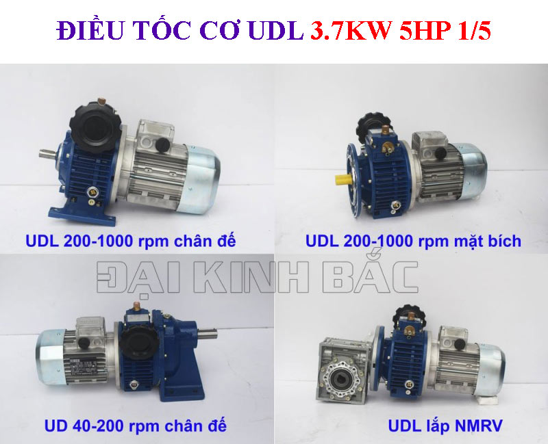 Điều tốc cơ UDL 3.7Kw 5Hp 1/5