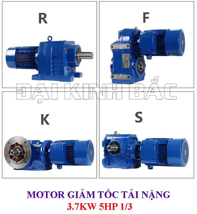 Motor giảm tốc tải nặng 3.7Kw 5Hp 1/3