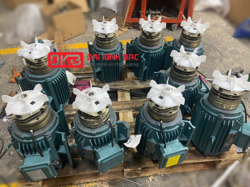 Motor điện lắp thắng từ 2 bố