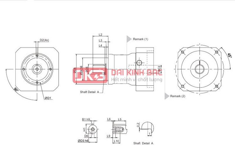 Hộp giảm tốc servo PII - APEX