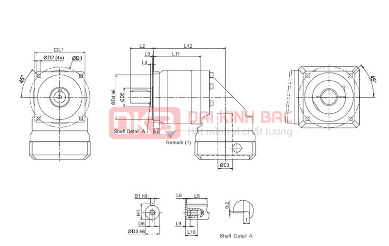 Hộp giảm tốc servo PIIR - APEX