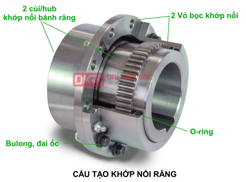  Cấu tạo chi tiết khớp nối răng 