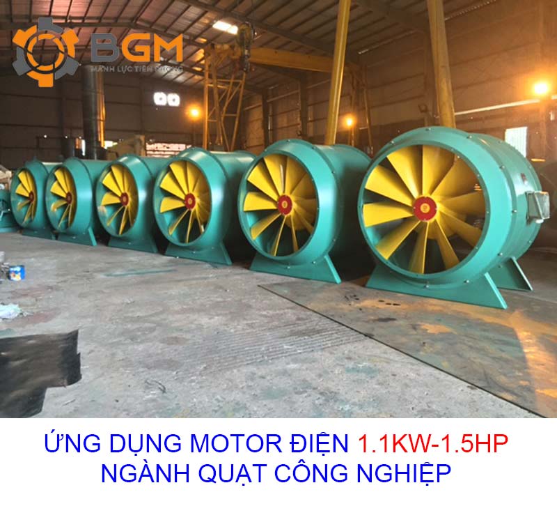 ung dung motor dien 1.1kw - 1.5hp